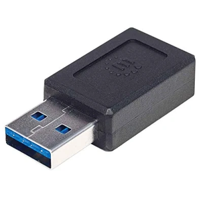 Bild av Manhattan USB C till A adapter, hona hane, 10 Gbps (USB 3.2 Gen2 eller 3.1)