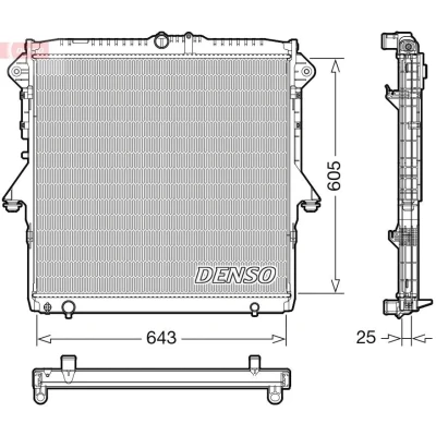 Bild av Kylare, motorkylning DENSO DRM10119