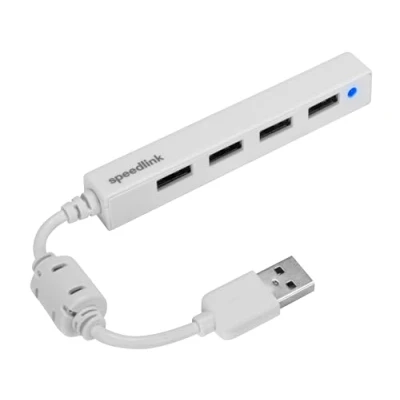 Bild av Speedlink SNAPPY SLIM USB hub, 4 portar, 2.0, passiv, vit