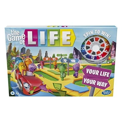 Bild av Hasbro Gaming The Game of Life Game, Family Board for 2 to 4 Players, Kids Ages 8 and Up, Includes Colourful Pegs