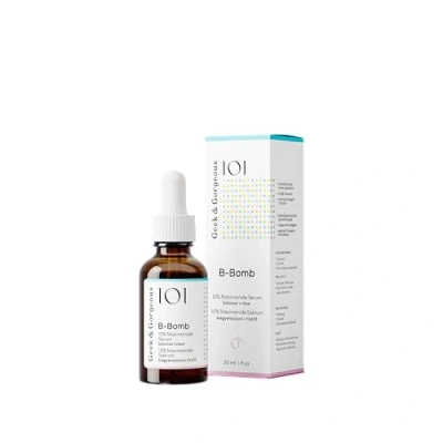 Bild av Geek &amp; gorgeous B Bomb B3 serum med 10% niacinamid, högdoserat niacinamidserum, fungerar mot förstorade porer och föroreningar, för blandhy fet hud, 30 ml