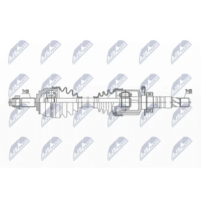 Bild av Drivaxel, framaxel höger, abarth grande punto, alfa romeo mito, fiat punto evo, 55700614