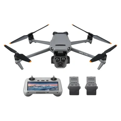 Bild av DJI Mavic 3 Pro Fly More Combo med RC (skärmfjärrkontroll), flaggskeppsdrönare tre kameror 4/3 CMOS Hasselblad kamera, 15 km videoöverföring, batterier, laddningshubb mera
