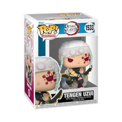 Bild av Funko POP! Animation: Demon Slayer Tengen Uzui 1/6 Odds for Rare Chase Variant Metallic Samlarobjekt Vinylfigur Presentidé Officiell Merchandise Leksaker för Barn &amp; Vuxna Anime Fans