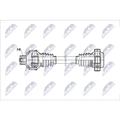 Bild av Drivaxel, Bakaxel höger, vänster, audi q7, q8, 4M0501201D, 4M0501203D