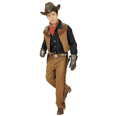Bild av Widmann Barnkostym cowboy/indian, väst, byxor, karneval, temafest