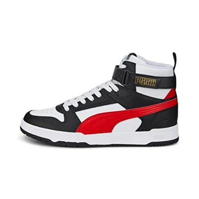 Bild av PUMA Unisex RBD Game sneakers, vit HIGH Risk RED Black Team Gold, 5 UK, Vitt, 38 EU