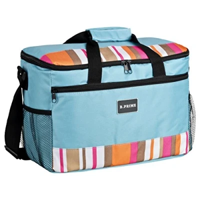 Bild av B.PRIME 20L Kylväska Classic I 36x26x22cm Isolerad väska Lunchväska Kylbox Picknickväska Isväska Campingväska Picknick Utomhus Resor Shopping Bil