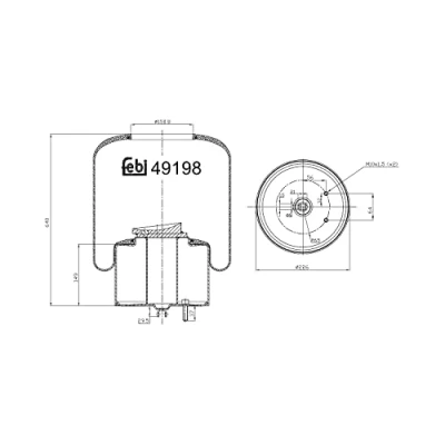 Bild av Bälgar, luftfjädring FEBI BILSTEIN 49198