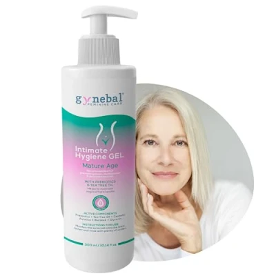 Bild av 300 ml Intimtvål för kvinnor i klimakteriet PH 8 med Tea Tree + Prebiotic Centella Asiatica Glycerin Kardborre Daglig intim hygiengel som förhindrar vaginal torrhet
