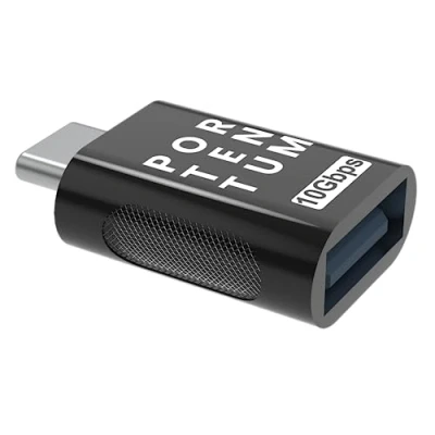 Bild av PORTENTUM USB C till adapter 3.0 (3.1) med 10 Gb hastighet, premium zinkkropp hög värmebeständighet typ som endast väger 5 gram