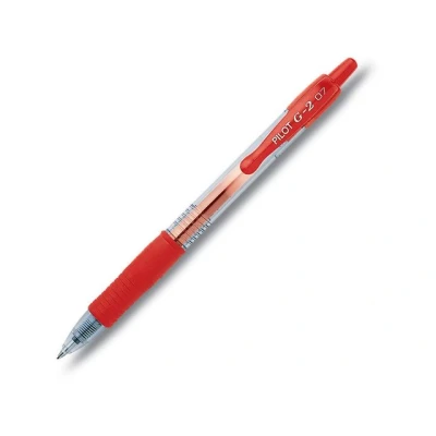 Bild av Pilot G207 infällbar gelrollerball 0,7 mm spets (låda med 12) röd