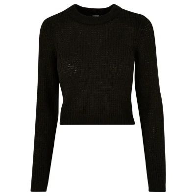 Bild av Urban Classics Short Waffle Stickad tröja, Storlek: 4XL, Black