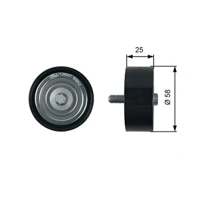 Bild av GATES T36407 Galet Enrouleur FleetRunner Micro V Stretch Fit MERCEDES BENZ: Classe A, B