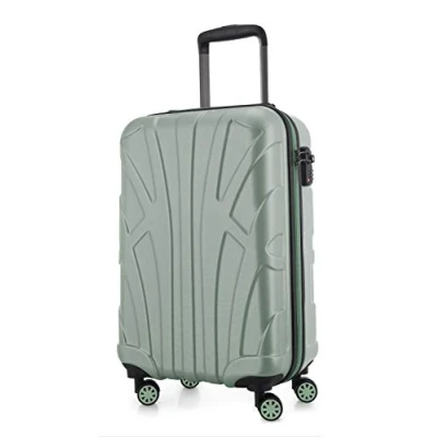 Bild av Suitline Koffer i 3 Größen, Vagnset Rollkoffer Hartschalen Reisekoffer (55 cm, 66 76 cm) Zwillingsrollen, 15 Verschiedene Farben, Mint, 55 Handbagage