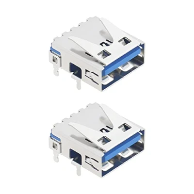 Bild av Create idea 2 stycken konsol USB port ersättning kompatibel med PS5 spelkonsol laddningsport elektriska tillbehör metall