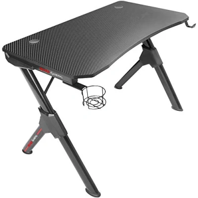 Bild av Mars Gaming MGD, ergonomiskt spelbord, headset + flaskstativ, 110 x 60 cm, svart