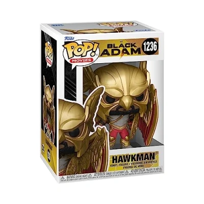 Bild av Funko Pop! Filmer: Svart Adam Hawkman med hjälm och vingar