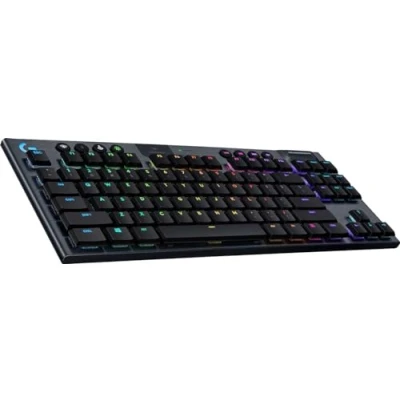 Bild av Logitech G915 TKL Tenkeyless Lightspeed Wireless RGB Mechanical Gaming Keyboard, Clicky växlar låg profil Switch Alternativ, LIGHTSYNC RGB, Advanced och Bluetooth Support Svart