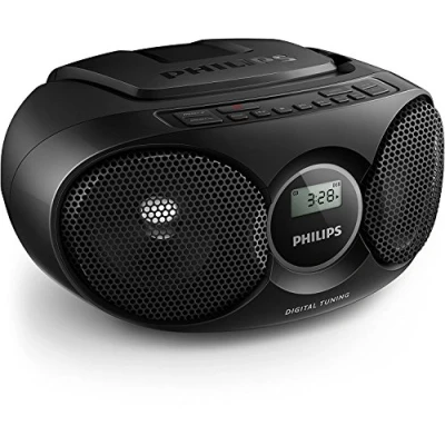 Bild av Philips AZ215B CD Soundmachine (Digital UKW, ljudingång, 3 watt, lätt att använda) Svart