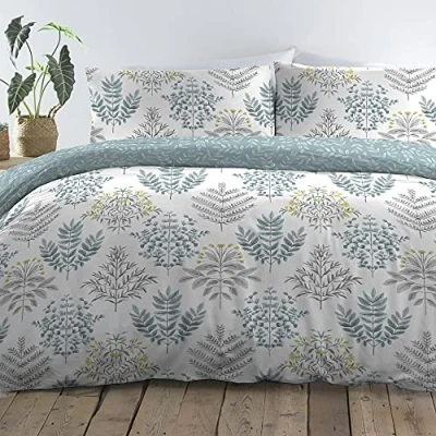 Bild av Dreams &amp; Drapes Emily lättskött påslakan set 3 delar, king size säng i ankägg