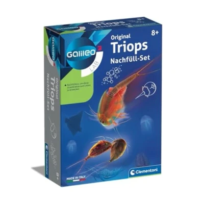 Bild av Clementoni Galileo Lab Original Triops påfyllningsset uppfödning och observation av urtida kräftor biologi att röra vid för små forskare leksaker barn från 8 år 69935