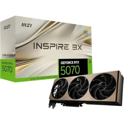 Bild av MSI GeForce RTX 5070 Inspire 3X OC 12GB GDDR7 RAM Grafikkort