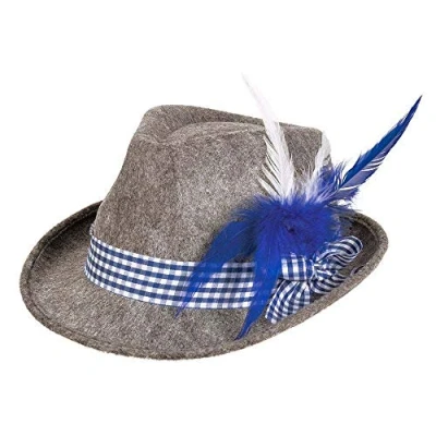 Bild av Boland Hatt Wiesn, bayersk hatt, traditionell huvudbonad, mössa, folkfest, temafest, karneval, blå