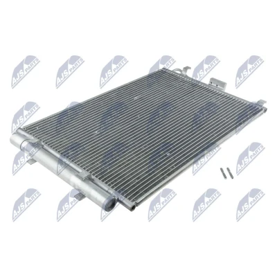 Bild av NTY CCS KA 013 Kondensator med avfuktare Aluminium 650mm KIA: Soul I (AM) 1.6 GDI, LPG, CVVT 2009 2014