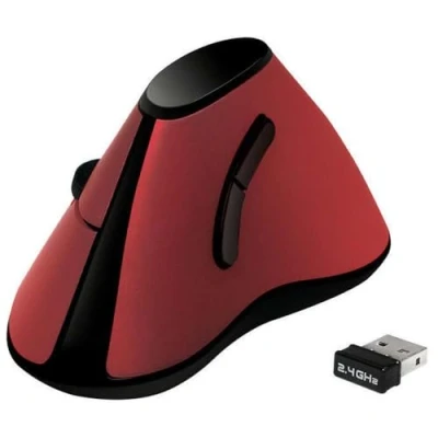 Bild av LogiLink ID0159 ergonomisk vertikal mus, trådlös röd