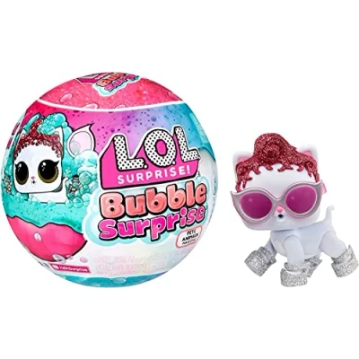 Bild av LOL Surprise Bubble husdjur tillhörande urval samlardocka, husdjur, överraskningar, tillbehör, bubbelöverraskning när du packar upp och glitterskumreaktion perfekt för barn från 4 år