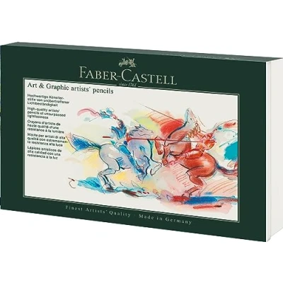 Bild av Faber Castell 210008 konst och grafiskt set, 36 delar, med polychromos färgpennor, pennor grafit matt 9000