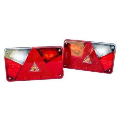 Bild av Set med bakre kombinationslyktor Aspöck Multipoint V LED höger + vänster