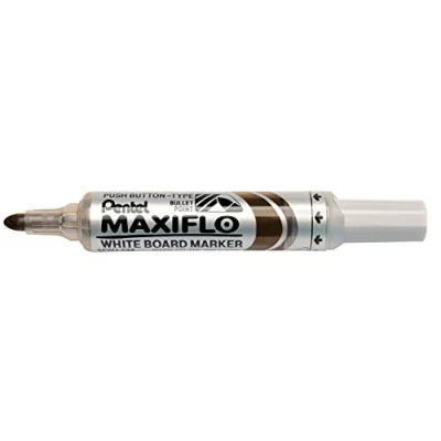 Bild av Pentel MWL5M E whiteboard markör Maxiflo med pumpsystem rundspets, 2,5 mm, 1 st, brun