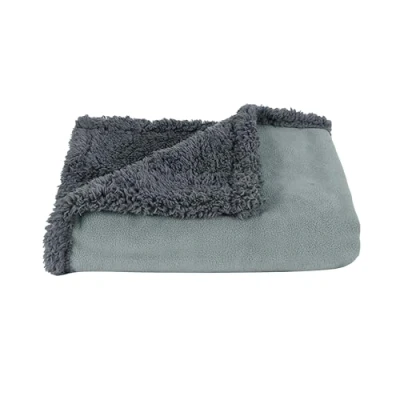 Bild av Pawsse Vattentät hundfilt, husdjur valp katt fleece sherpa soffa filt kudde matta för säng bilsäte möbelskydd fodral medium 125 x 75 cm grå