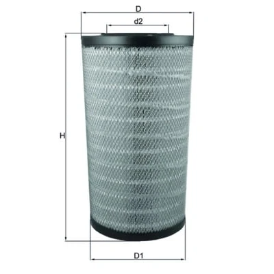 Bild av MAHLE ORIGINAL LX 3753 Filtre à air 512,1 281,6, 262 Cartouche filtrante DAF: XF