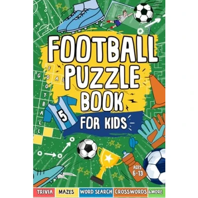 Bild av Football Puzzle Book For Kids: Includes Mazes, Word Searches, Sudoku Crosswords AND MORE