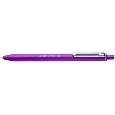 Bild av Pentel BX470 V kulspetspenna IZee, tryckmekanik, metallklämma, 0, 5 mm linjetjocklek, 12 stycken, lila