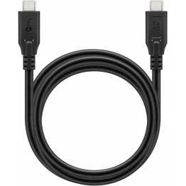 Bild av Goobay USB C kabel 100W PD USB4 40 Gbit/s 1,5m Svart