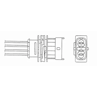 Bild av NGK 5681 Sonde lambda 4 OPEL: Meriva A, Zafira Corsa C 3/5 portes, VAUXHALL: Mk1, Astra Mk4 Cabrio