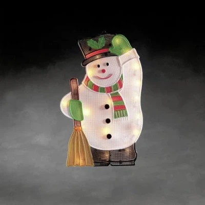 Bild av Konstsmide Christmas För inomhusbruk LED fönsterbild Snögubbe