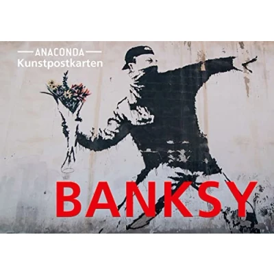 Bild av Postkarten Set Banksy: 18 Kunstpostkarten aus hochwertigem Karton. Berühmte Banksy Bilder: Streetart zum Sammeln, Verschicken und Verschenken. Ideal für Postcrossing: 43