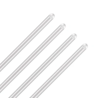 Bild av LAVMHAB 6063 aluminium rund stav 6 mm x 300 mm, solida runda skaft aluminiumstavar för gör det själv pysselmodeller (4 stycken)