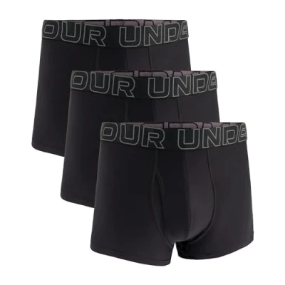 Bild av Men&#039;s Under Armour Performance Tech 3&quot; 3 Pack Solid Boxer Briefs