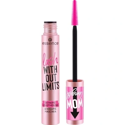 Bild av essence lash WITHOUT LIMITS BROWN extrem längd &amp; volym mascara, nr 02, brun, långvarig, volymgivande, vegansk, utan mikroplastiska partiklar, nanopartiklar fri, parfym, 1 pack (13 ml)