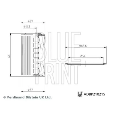 Bild av Hydraulikfilter, automatväxel BLUE PRINT ADBP210215