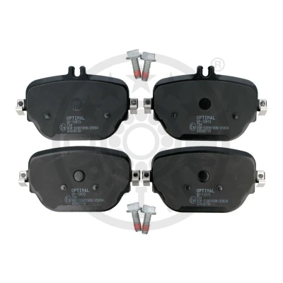 Bild av OPTIMAL BP 12873 Jeu de plaquettes frein Essieu arrière préparé pour indicateur d&#039;usure, contact signal d&#039;usure exclu avec vis d&#039;étrier