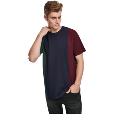 Bild av Urban Classics Tripple TEE Tshirt med print, Storlek: Small, Bottlegreen/midnightnavy
