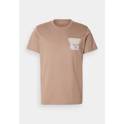 Bild av Calvin Klein Jeans SOFT BOX Monogram TEE Tshirt med print, Storlek: XS, Taupe gray