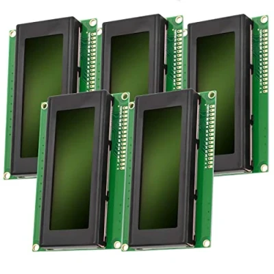 Bild av AZDelivery 5 x HD44780 2004 LCD skärm 4x20 tecken med grön bakgrund och svarta kompatibel Arduino Raspberry Pi inklusive e book!